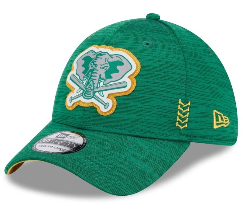 Oakland Athletics Men’s New Era Kelly 2024 Clubhouse 39THIRTY Flex Fit Hat