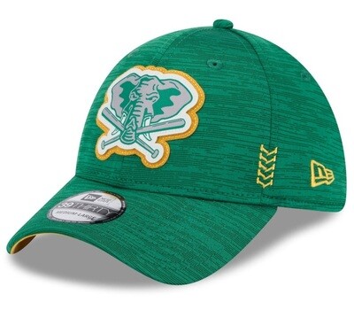Oakland Athletics Men’s New Era Kelly 2024 Clubhouse 39THIRTY Flex Fit Hat