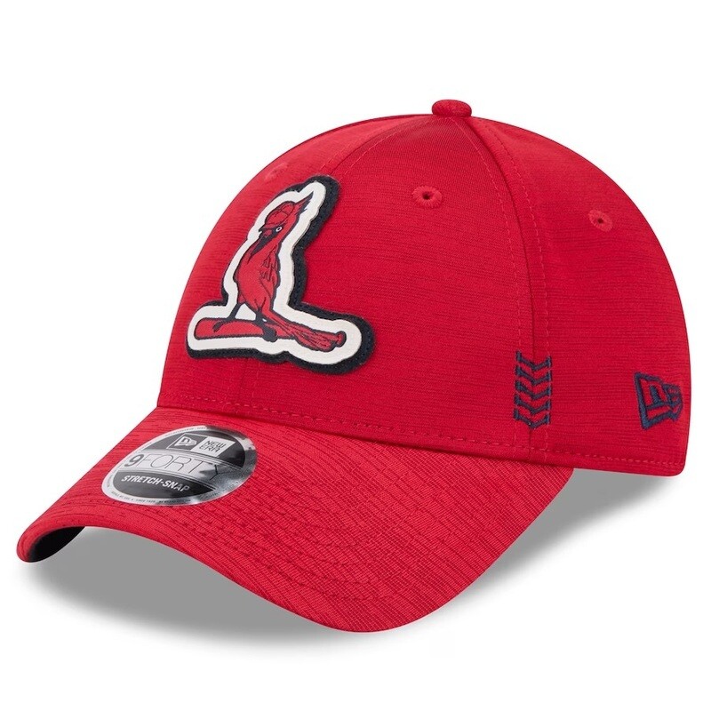 St. Louis Cardinals Men’s New Era Red 2024 Clubhouse 9FORTY Stretch Snap Hat