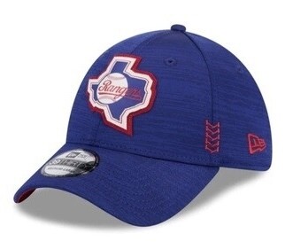 Texas Rangers Men’s New Era Royal 2024 Clubhouse 39THIRTY Flex Fit Hat