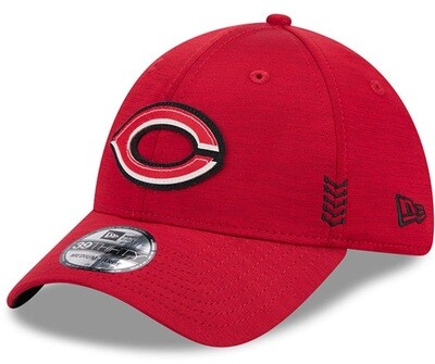 Cincinnati Reds Men’s New Era Red 2024 Clubhouse 39THIRTY Flex Fit Hat