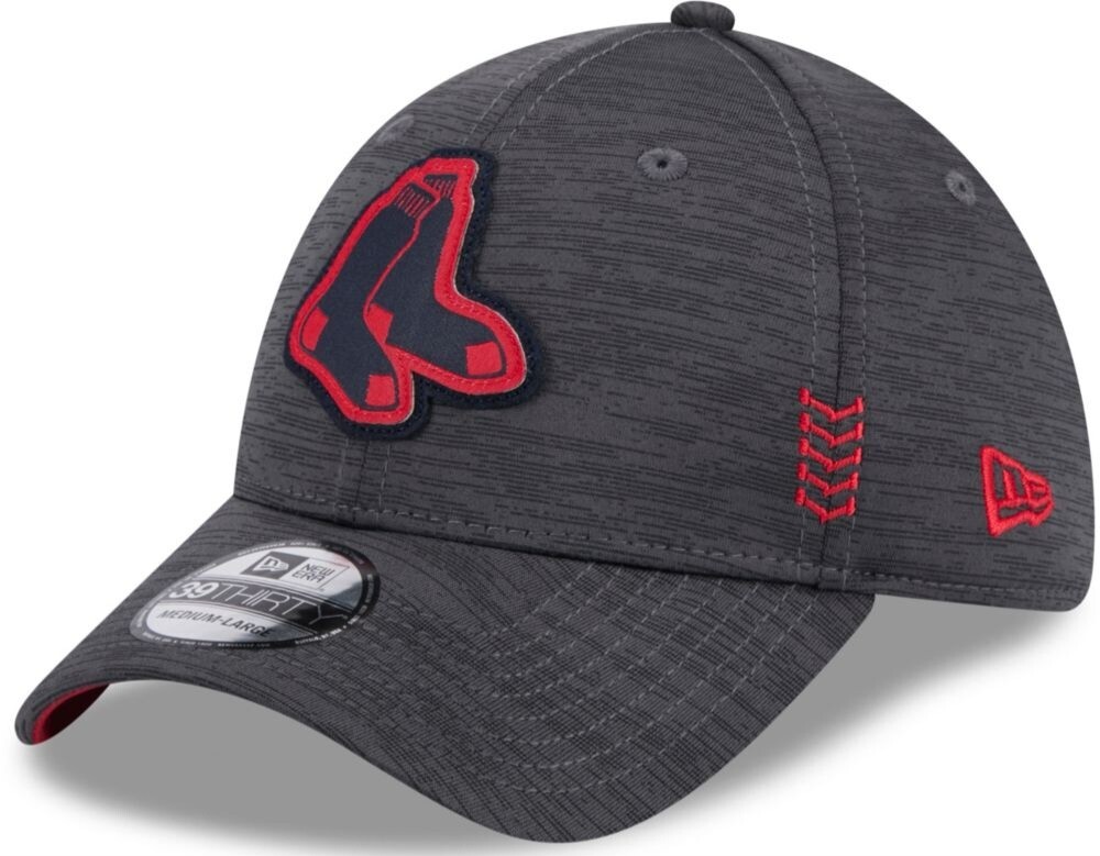 Boston Red Sox Men’s New Era Grey Heather 2024 Clubhouse 39THIRTY Flex Fit Hat