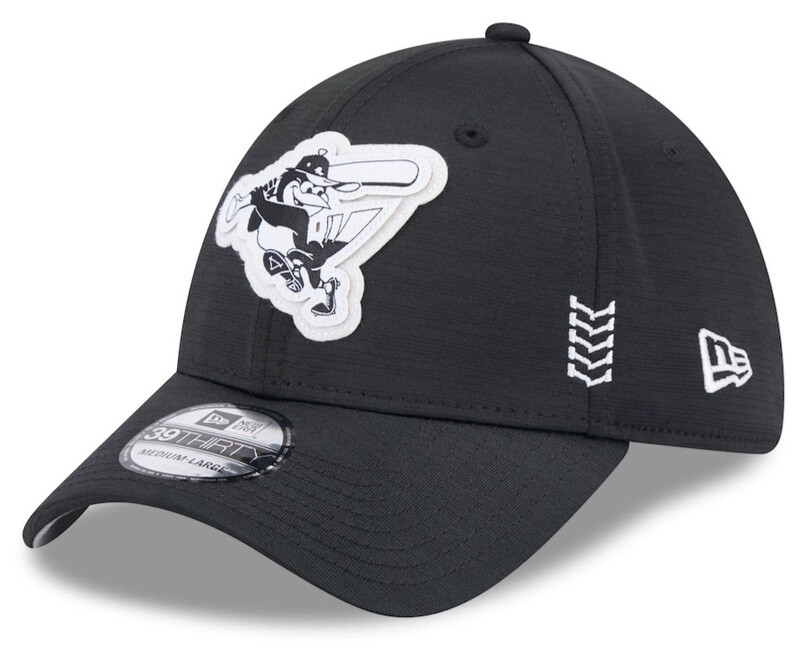 Baltimore Orioles Men’s New Era Black 2024 Clubhouse 39THIRTY Flex Fit Hat