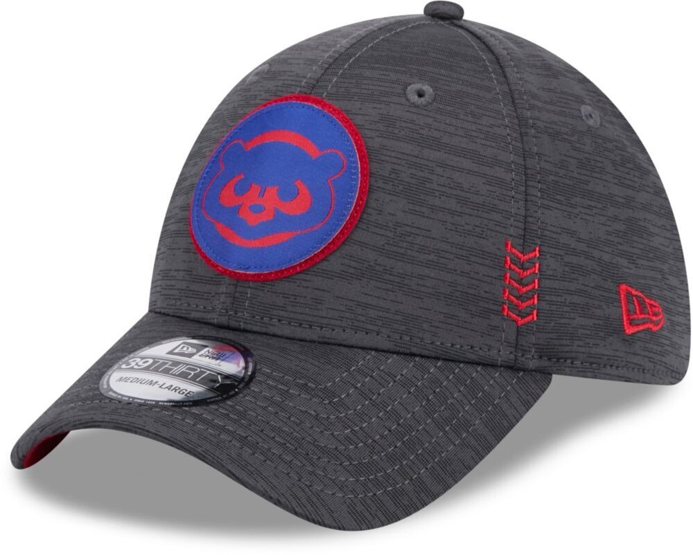 Chicago Cubs Men’s New Era Grey Heather 2024 Clubhouse 39THIRTY Flex Fit Hat