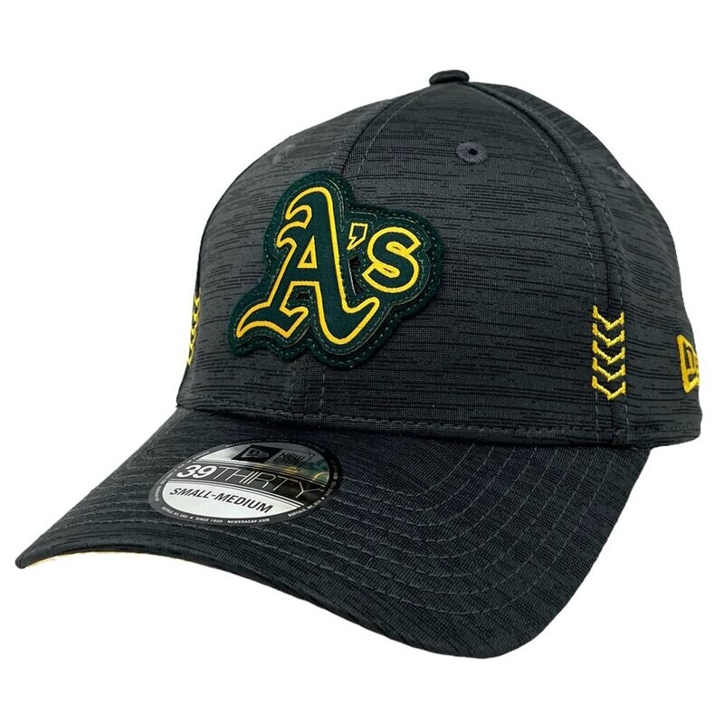 Oakland Athletics Men’s New Era Grey Heather 2024 Clubhouse 39THIRTY Flex Fit Hat