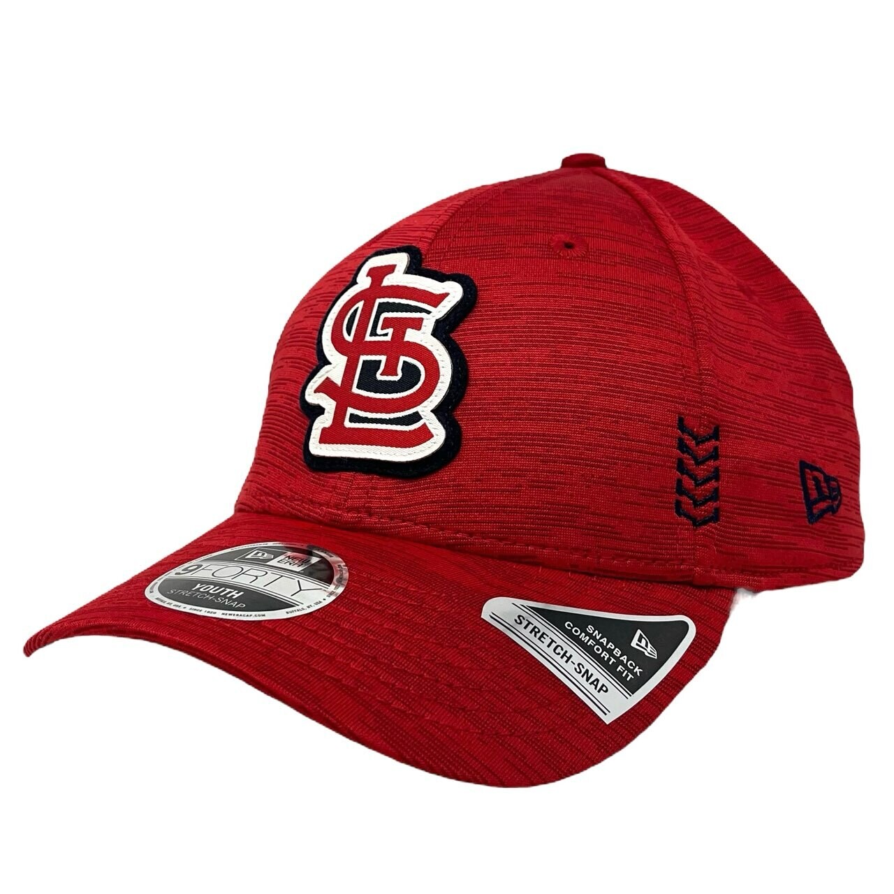 St. Louis Cardinals Youth New Era Red 2024 Clubhouse 9FORTY Stretch Snap Hat