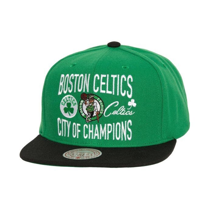 Boston Celtics Men’s City Love Mitchell & Ness Team Snapback Hat