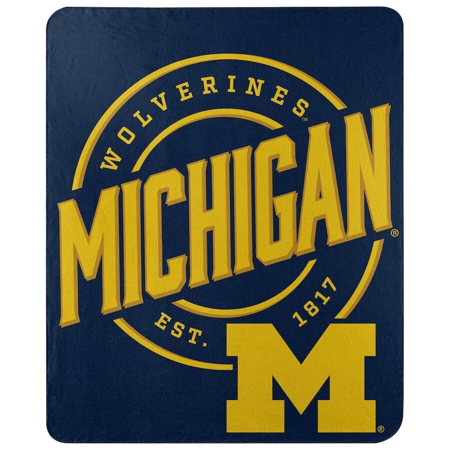 Michigan Wolverines 50" x 60" Fleece Throw Blanket