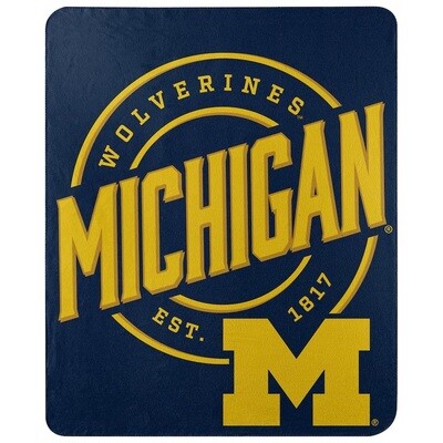 Michigan Wolverines 50 Michigan Wolverines 50" x 60" Fleece Throw Blanket