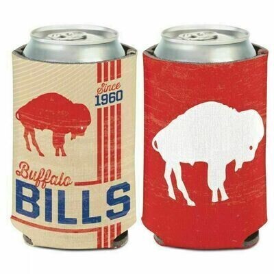 Buffalo Bills Retro 12 Ounce Can Cooler Koozie