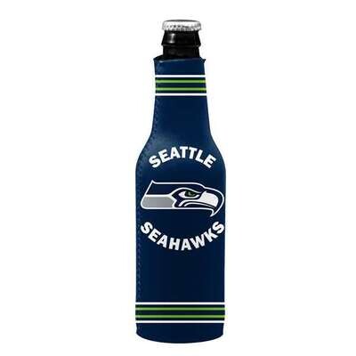 Seattle Seahawks Crest Logo 12 Ounce Bottle Cooler