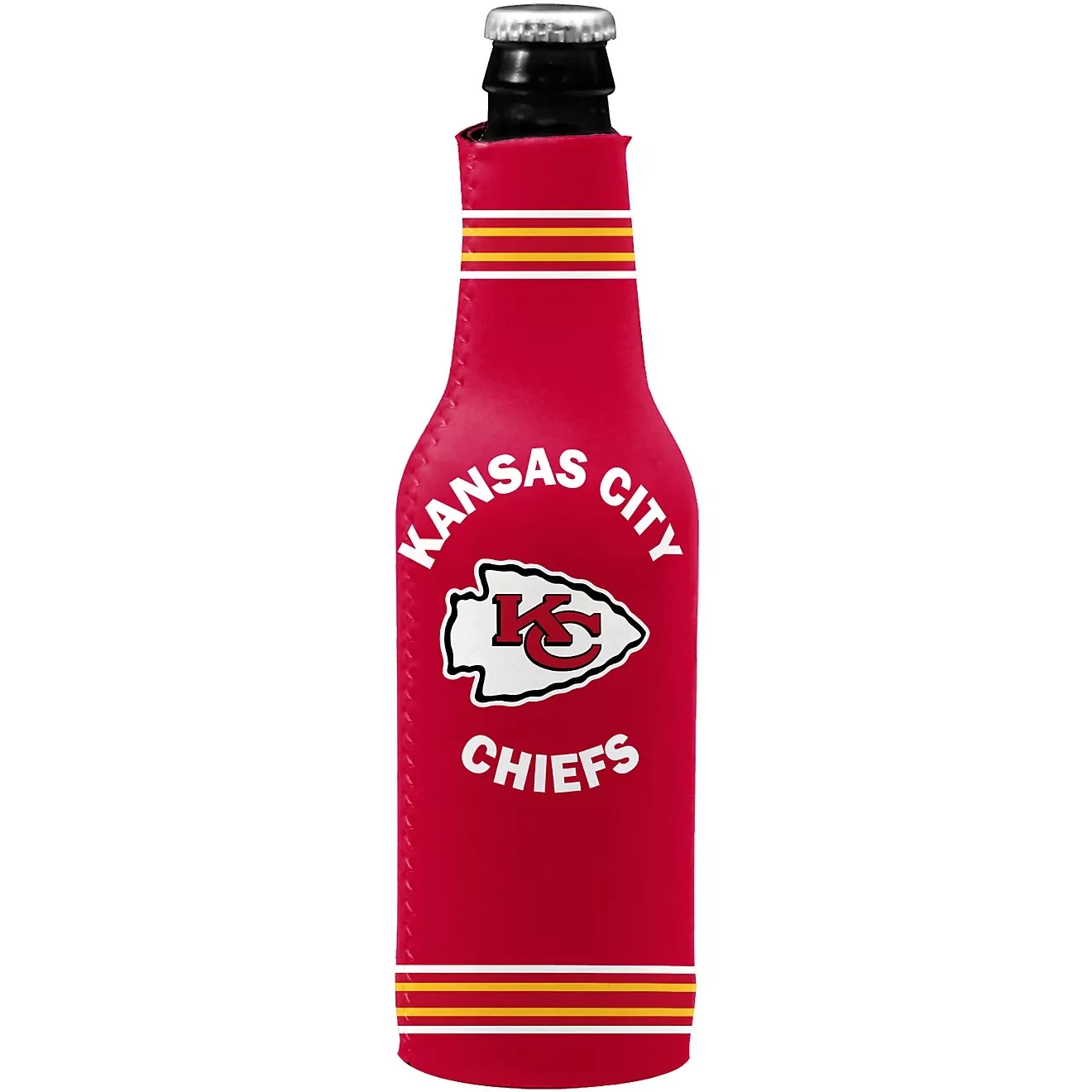 Kansas City Chiefs Crest Logo 12 Ounce Bottle Cooler