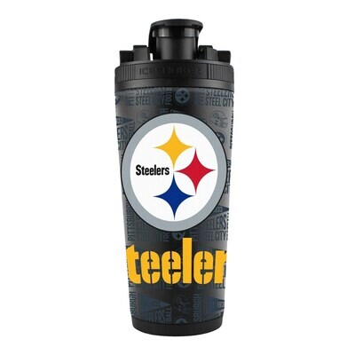 Pittsburgh Steelers 26oz 4D Stainless Steel Ice Shaker Bottle