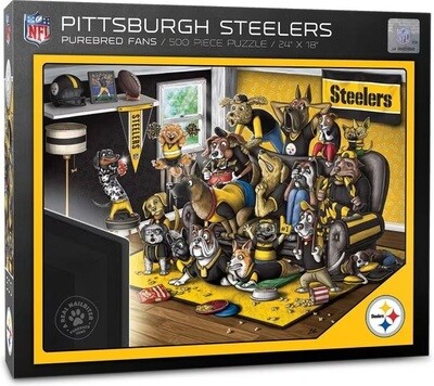 Pittsburgh Steelers NFL Purebred Fans 500-Piece Puzzle Pittsburgh Steelers NFL Purebred Fans 500-Piece Puzzle