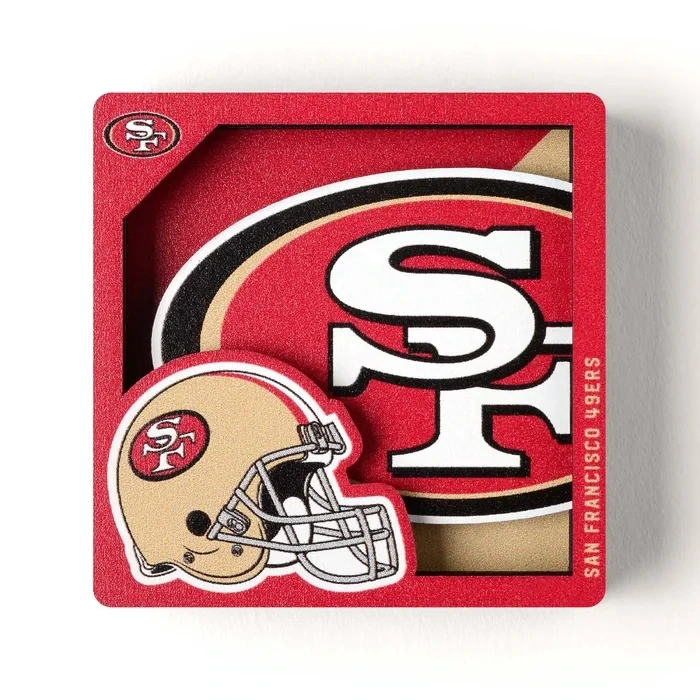 San Francisco 49ers 3D Logo Magnet