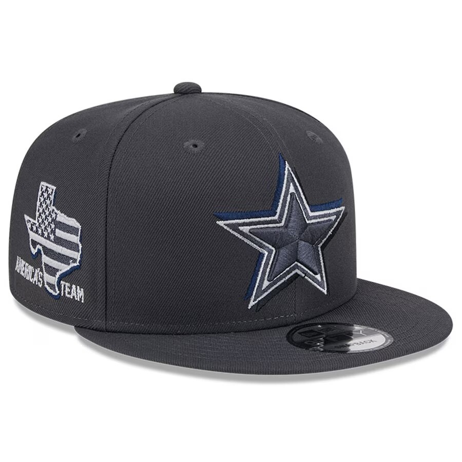 Dallas Cowboys Men’s Graphite New Era 2024 Draft 9FIFTY Snapback Hat