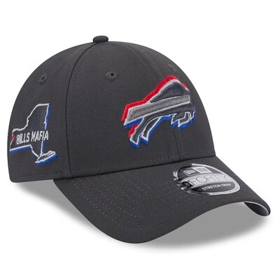 Buffalo Bills Toddler Graphite New Era 2024 Draft 9FORTY Snapback Hat