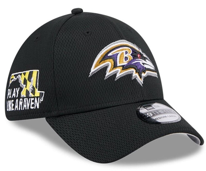 Baltimore Ravens Men’s Black New Era 2024  NFL Draft 39THIRTY Fitted Hat