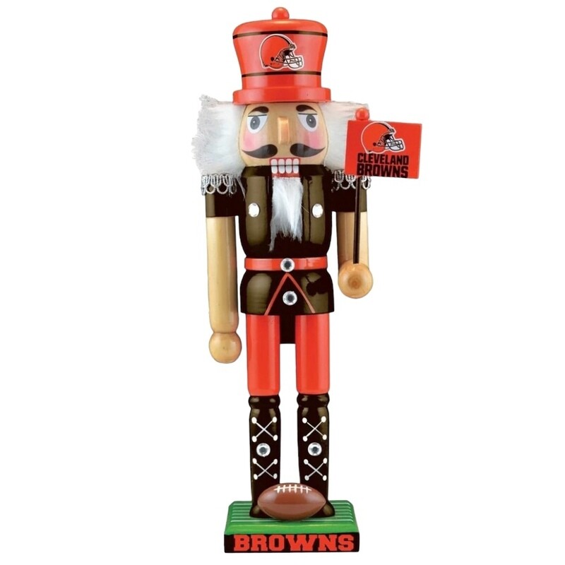 Cleveland Browns 12” x 3” Nutcracker