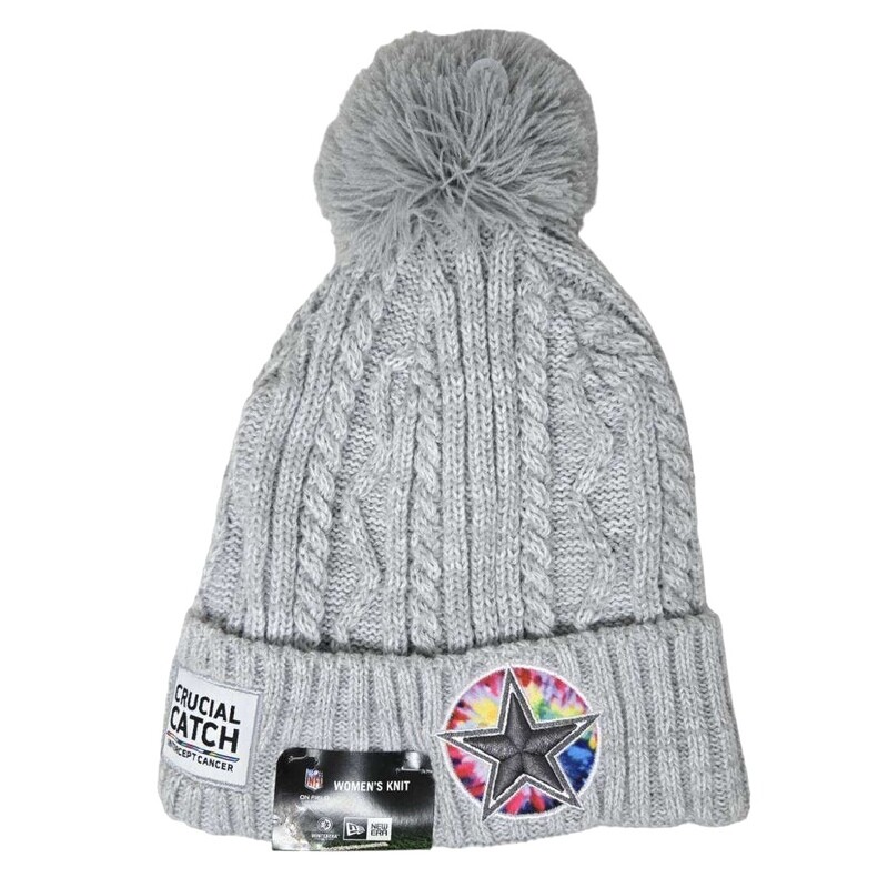 Dallas Cowboys Women’s Crucial Catch Men's New Era Cuffed Pom Knit Hat