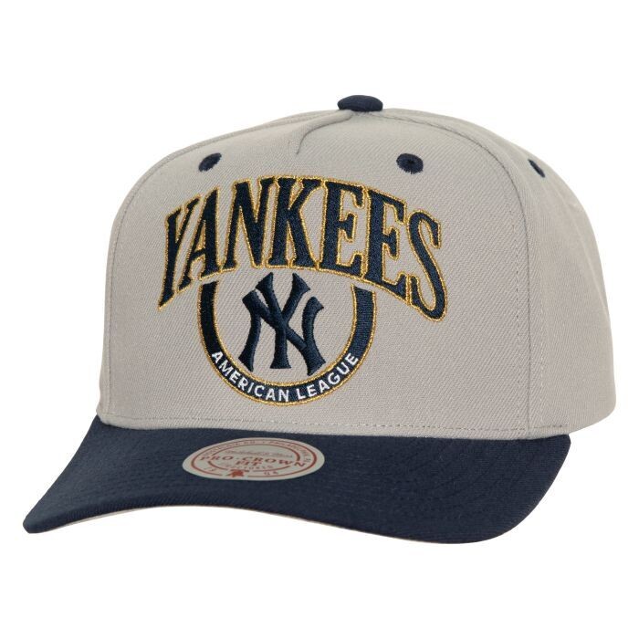New York Yankees Men’s Grey Mitchell & Ness MLB Crown Jewels Snapback Hat