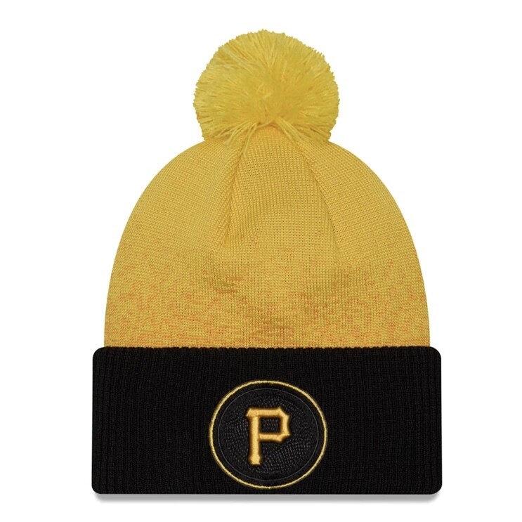 Pittsburgh Pirates Men's New Era Cuffed Pom Knit Hat