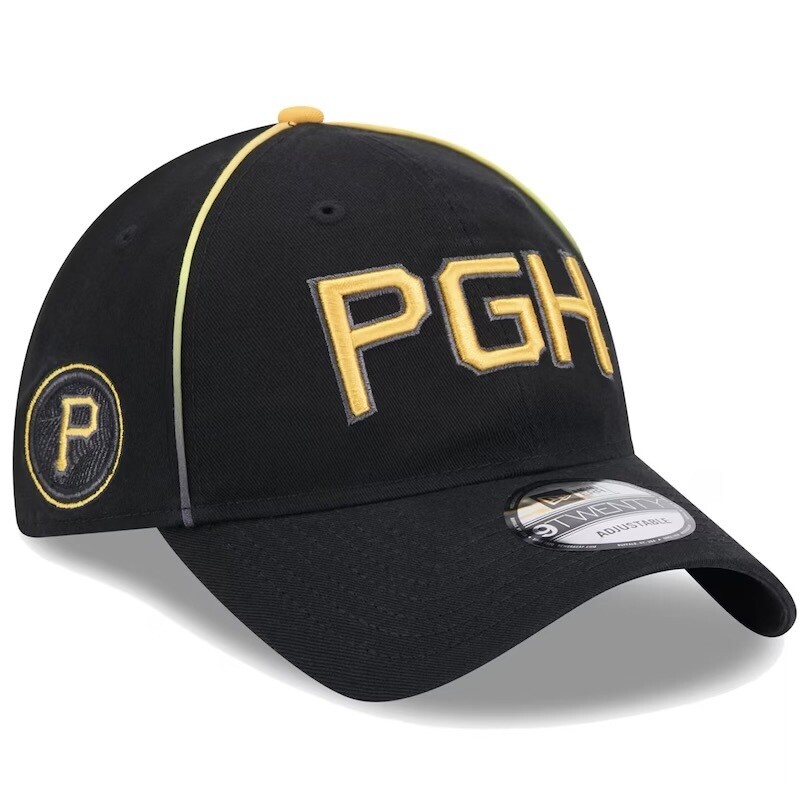 Pittsburgh Pirates Men’s Black New Era City Connect  9TWENTY Adjustable Hat