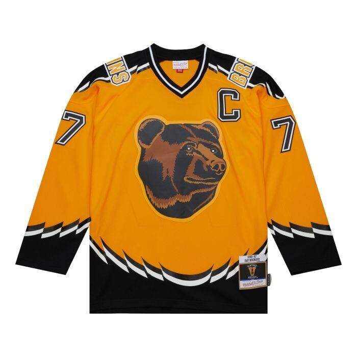 Boston Bruins Ray Bourque 1996-97 Men’s Dark Alternate Mitchell & Ness Blue Line Player Jersey