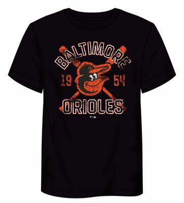 Baltimore Orioles Men’s Black Fanatics Second Wind T-Shirt