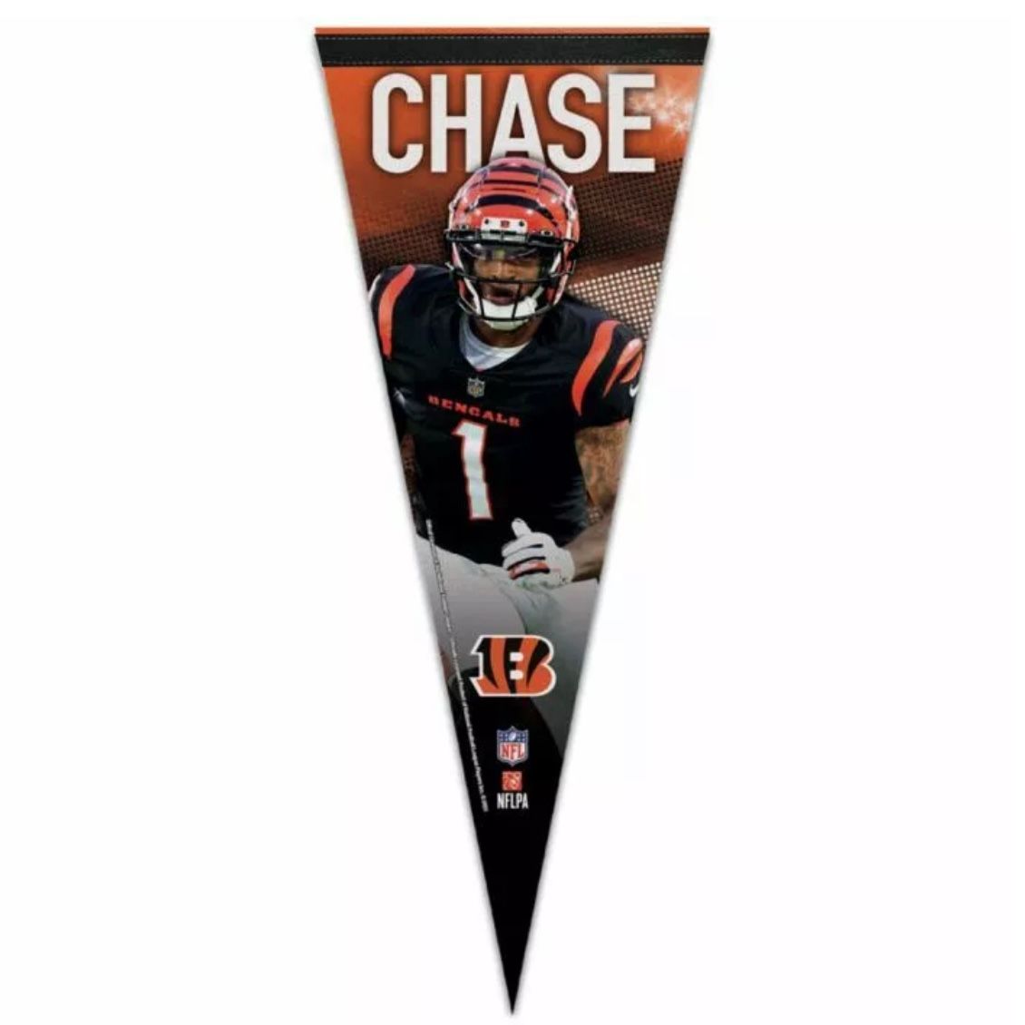 Cincinnati Bengals Ja’Marr Chase 12" x 30" Premium Pennant