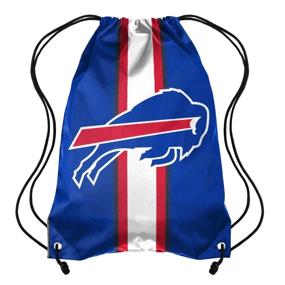 Buffalo Bills Striped Drawstring Backpack