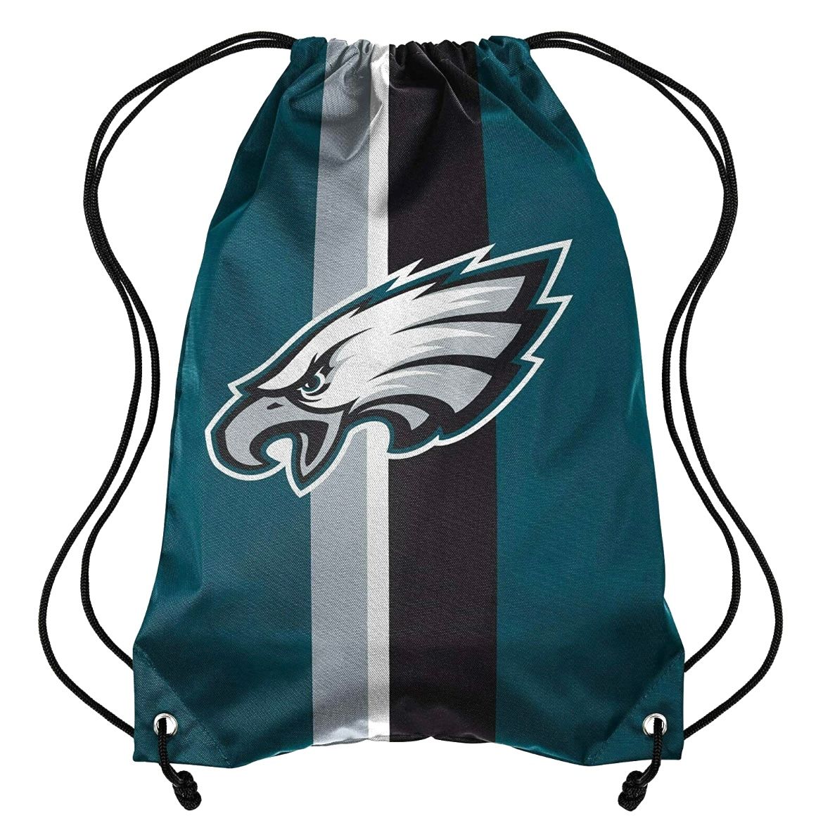 Philadelphia Eagles Striped Drawstring Backpack