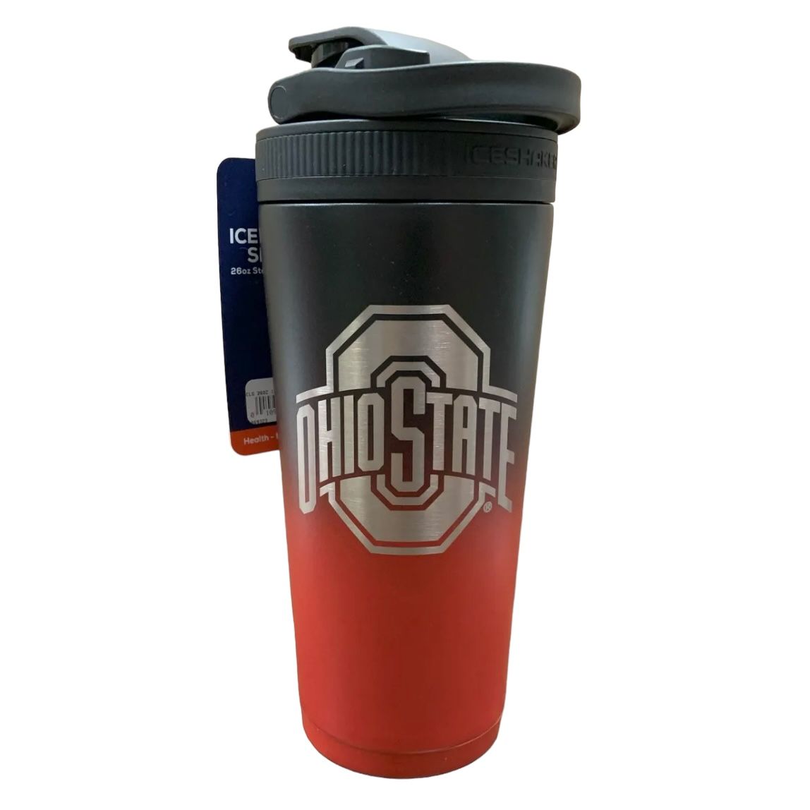 Ohio State Buckeyes 26oz 4D Stainless Steel Ice Shaker Bottle