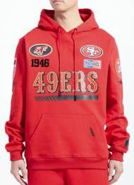 San Francisco 49ers Men's Red Pro Standard Fast Lane Hoodie