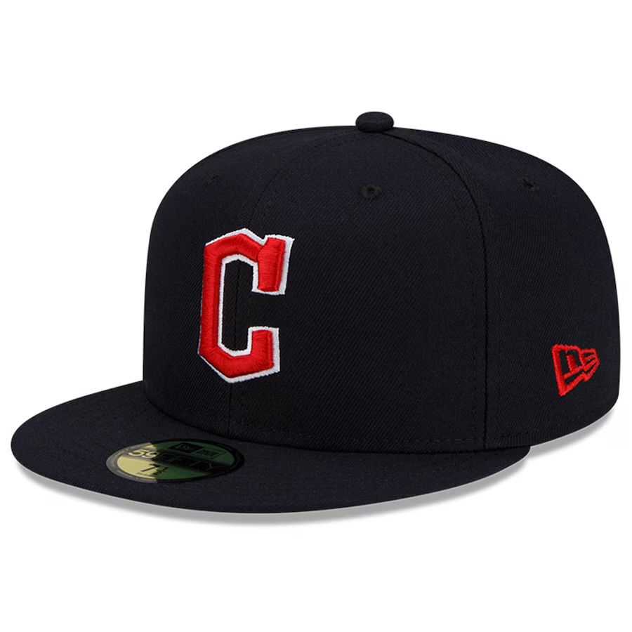 Cleveland Guardians Men's Navy Blue New Era 59Fifty Fitted Hat