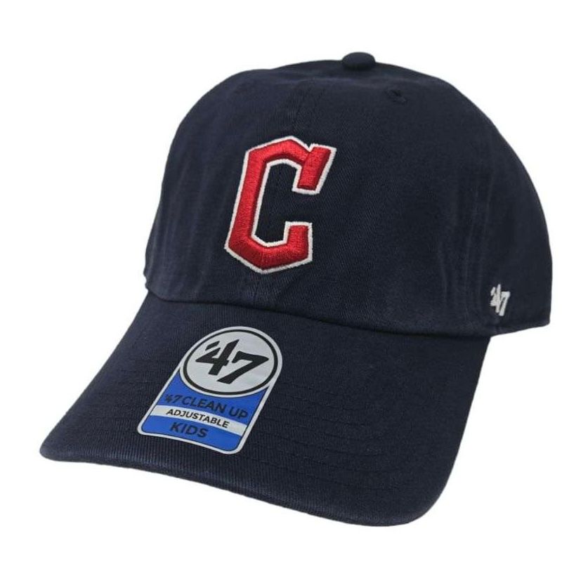 Cleveland Guardians Kids 47 Brand Clean Up Adjustable Hat