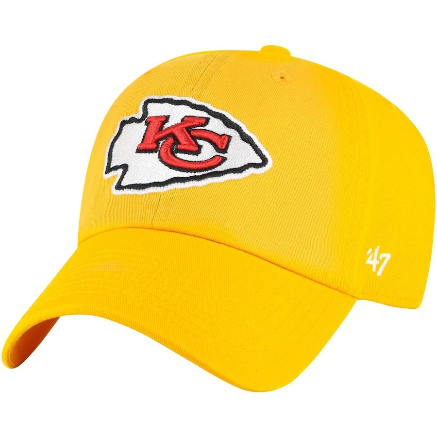 Kansas City Chiefs Men’s Gold 47 Brand Clean Up Adjustable Hat