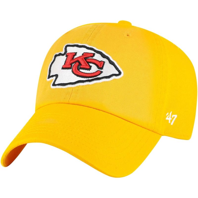 Kansas City Chiefs Men’s Gold 47 Brand Clean Up Adjustable Hat