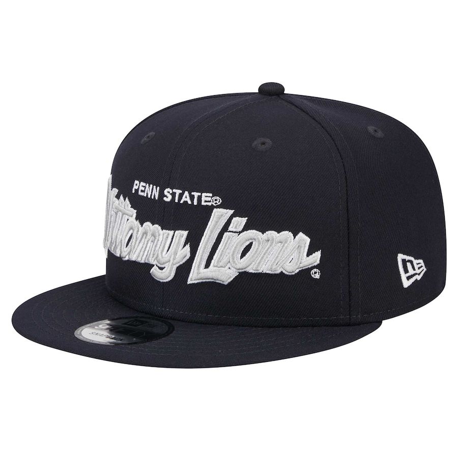 Penn State Nittany Lions Men's Black New Era 9Fifty Script Snapback Hat