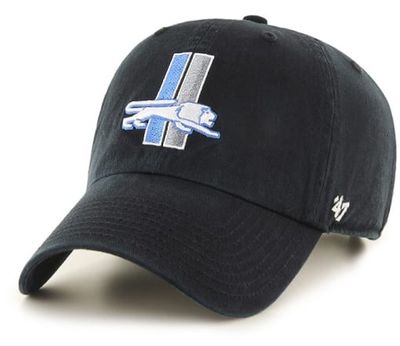 Detroit Lions Men’s Black 47 Brand Clean Up Adjustable Hat