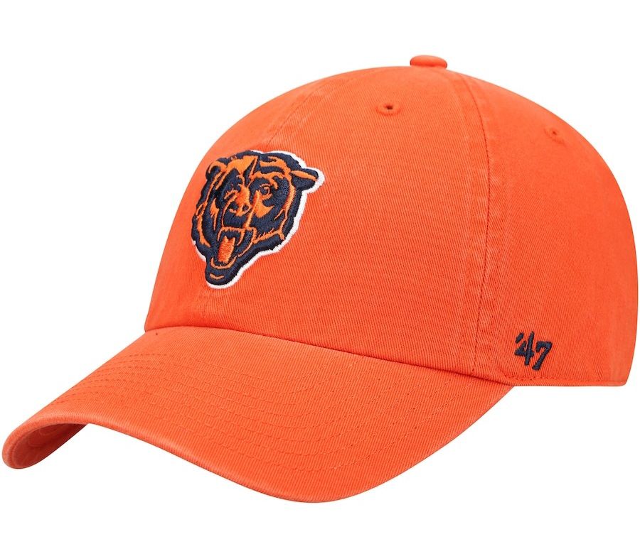 Chicago Bears Men’s Orange 47 Brand Clean Up Adjustable Hat