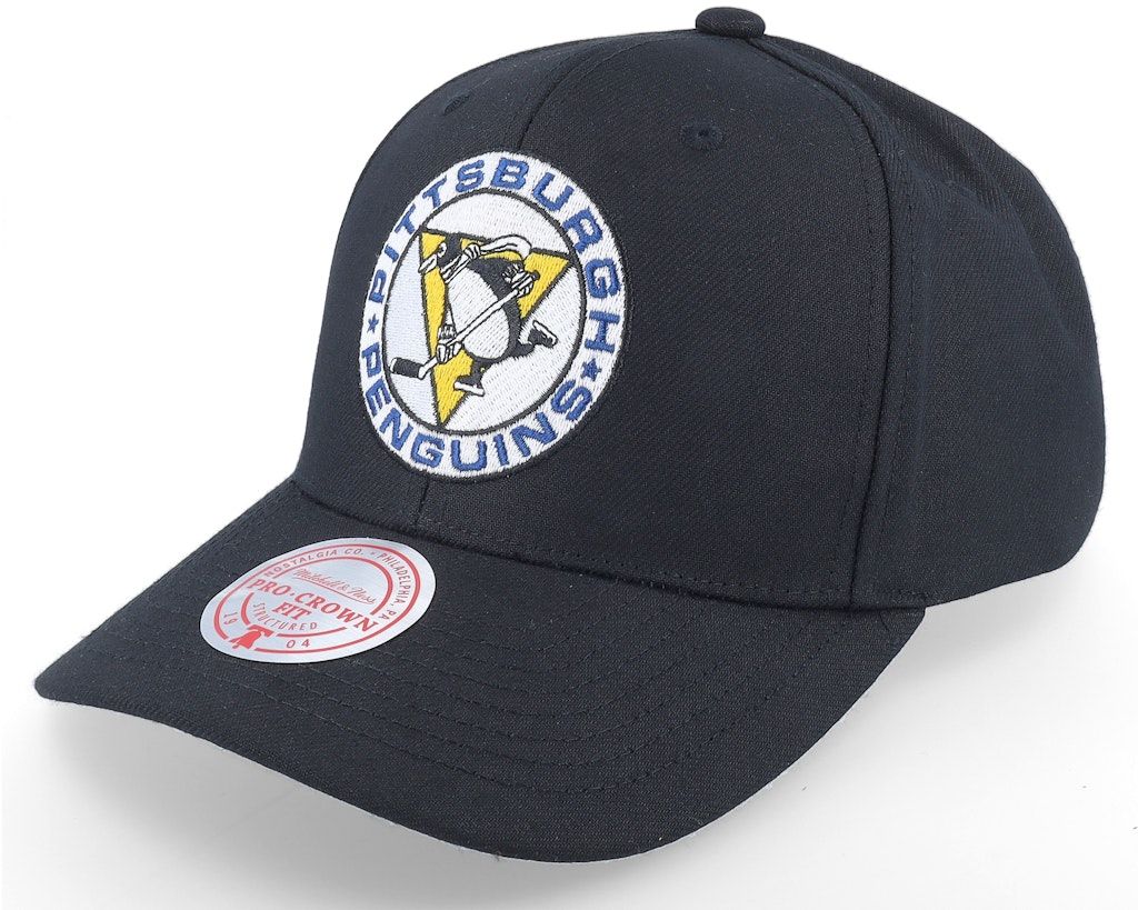 Pittsburgh Penguins Men’s Black Team Ground 2.0 Pro Mitchell & Ness Snapback Hat