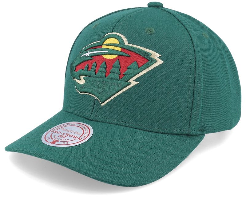 Minnesota Wild Men’s Hunter Green Team Ground 2.0 Pro Mitchell & Ness Snapback Hat