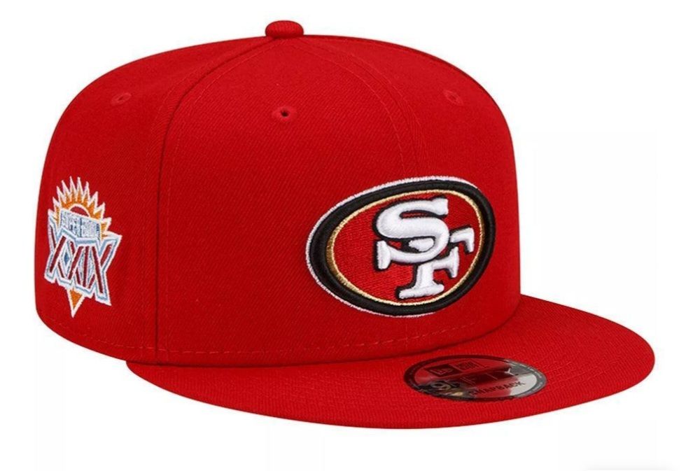 San Francisco 49ers Men’s Red New Era NFL Super Bowl XXIX Patch 9Fifty Snapback Hat