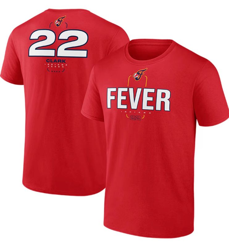 Indiana Fever Caitlin Clark Men’s Red Fanatics Behind the Back T-Shirt