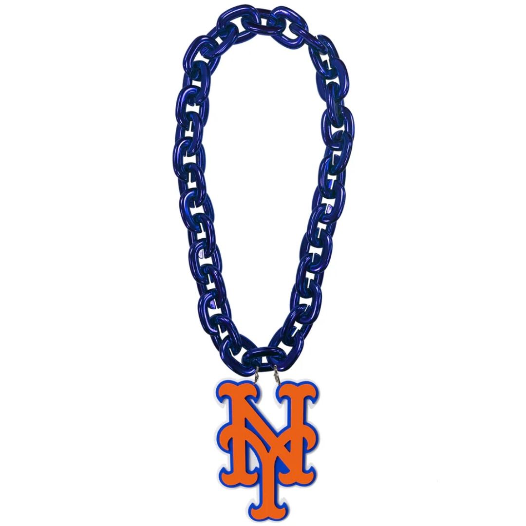 New York Mets 10” Fan Chain 3D Foam Necklace