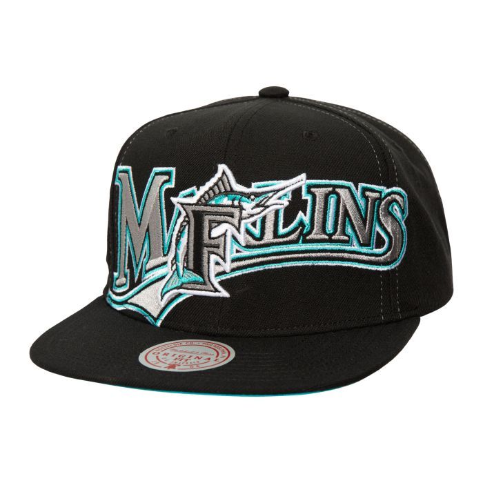 Florida Marlins Men’s Full Frontal Mitchell & Ness Snapback Hat