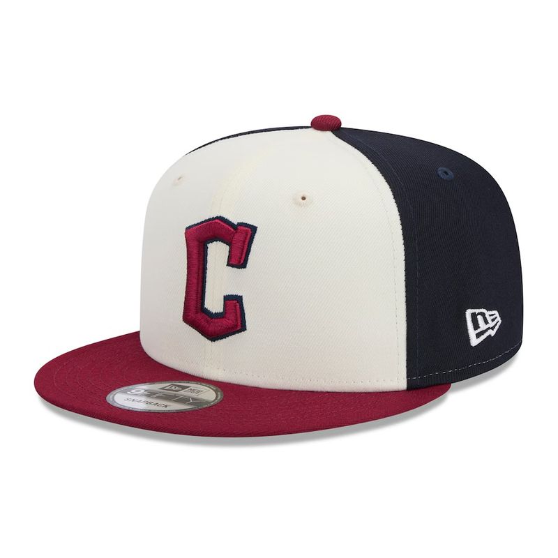 Cleveland Guardians Men's New Era White/Red 2024 City Connect 9FIFTY Snapback Hat