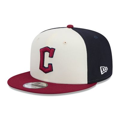 Cleveland Guardians Men's New Era White/Red 2024 City Connect 9FIFTY Snapback Hat
