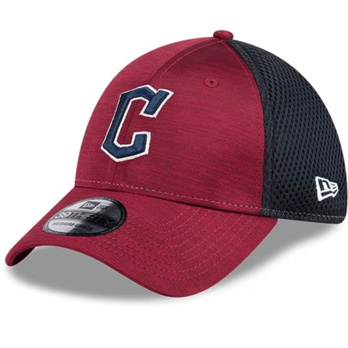 Cleveland Guardians Men's New Era Burgundy/Navy 2024 Gameday 39THIRTY Flex Hat